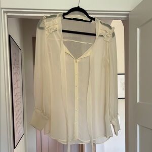 Elegant Cream Women's Blouse